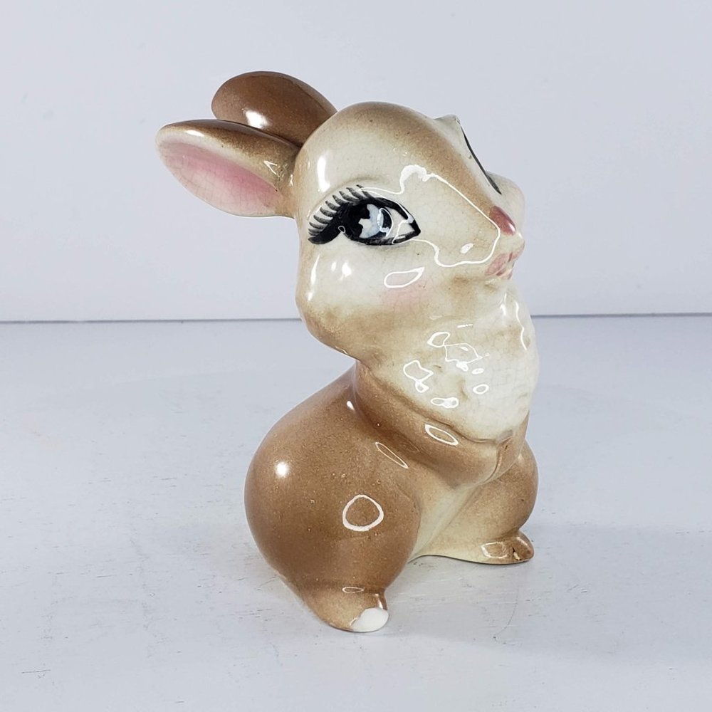 Evan K Shaw American Pottery Disney Thumper Girlfriend Bambi Figurine *Repaired*